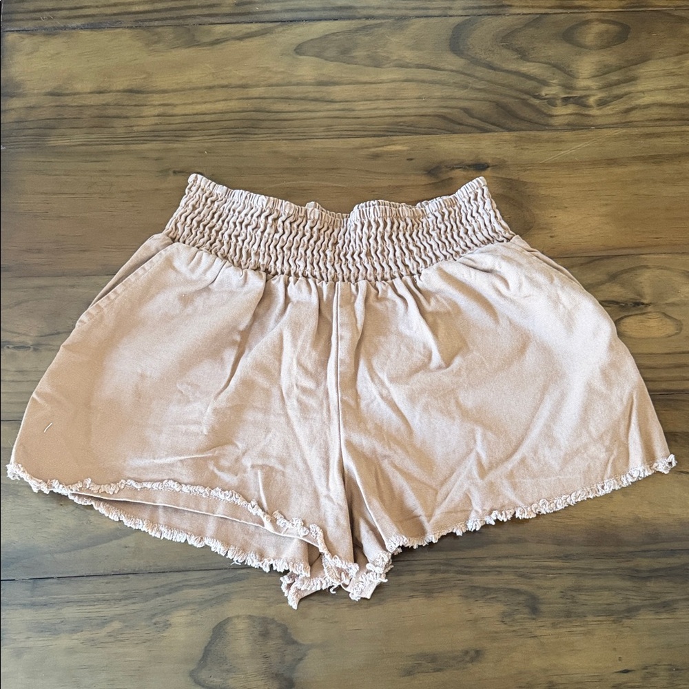 wild fable Blush High-Waist Smocked Shorts
